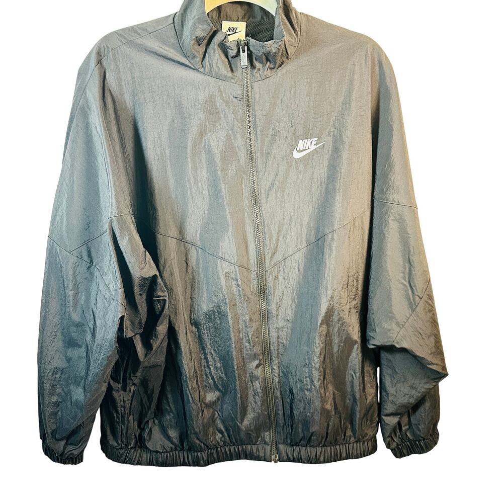 Nike SE Windrunner Women's Woven Jacket DM6185-010 Black Size Large